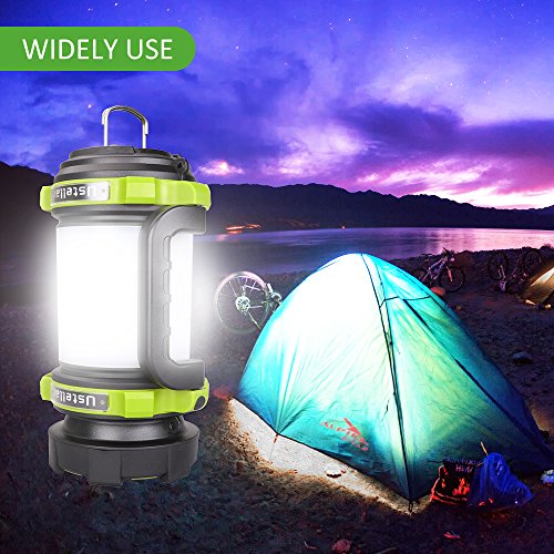 Ustellar Rechargeable 1000LM CREE LED Spotlight, Multi Function Outdoor Camping Lantern Flashlight, Hurricane Lantern, 4000mAh Waterproof LED Searchlight with USB Cable, for Hiking Fishing Emergency - Thumbnail 6