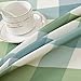 OstepDecor Waterproof Tablecloth 60 x 84 Inches Polyester Decorative Table Top Cover for Kitchen Dining Room End Table Protection, Rectangle/Oblong, Green