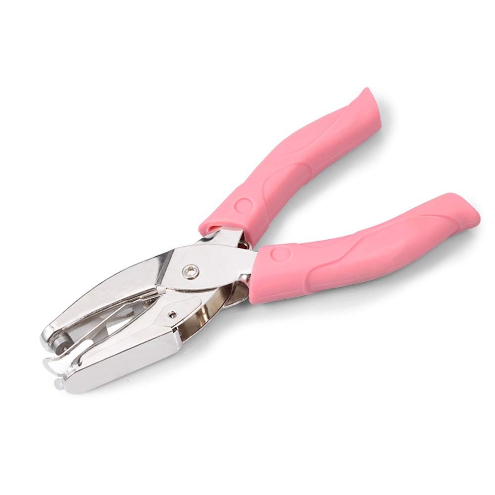 LEONTOOL 1.5mm Metal Paper Hole Punch 6-Inch Single Handheld Circle Shaped Hole Paper Puncher Office Paper Punch Hand Tool for Binder Ticket DIY Craft Tags Scrapbook Greeting Cards