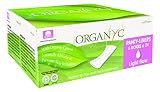 Organyc 100% Organic Cotton Panty Liners for Sensitive Skin, Light, 144 Count