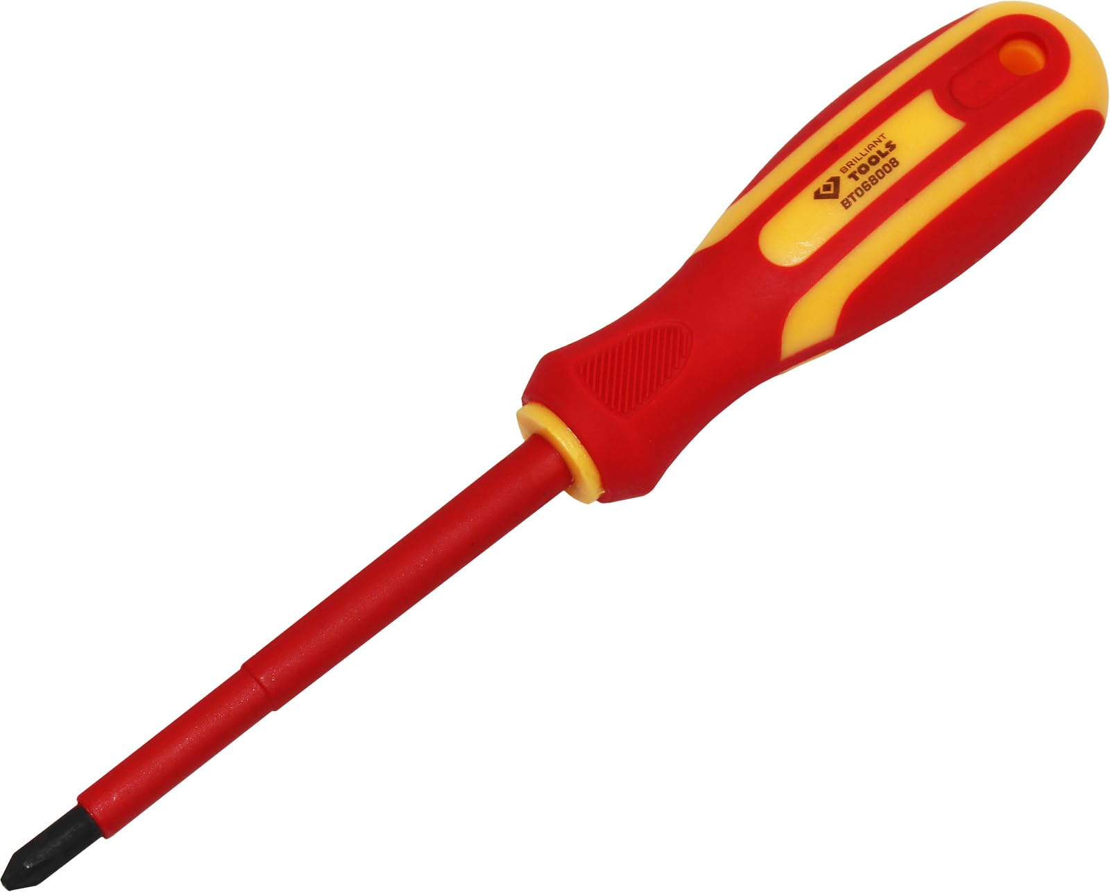 BRILLIANT TOOLS BT068008 VDE Screwdriver PH Phillips PH2 x 100 mm [Powered by KS Tools] — image 1