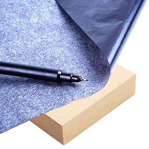 image for WeLiu Carbon Copying Paper Transfer Tracing Black Graphite Paper 200