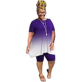 Mrskoala Women Plus Size 2 Piece Outfits Casual Shorts Sets Summer Tshirts Shorts Sweatsuits