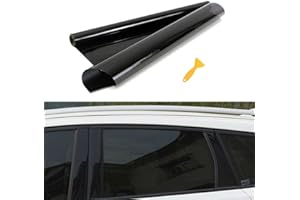 GreceYou Window Tint Film for Cars, 5%/15%/20%/25%/35%/50% VLT Car Window Tint Roll, Heat & UV Block Windshield Tint Film Window Blackout Film Privacy Film, 118.11''x19.69'' (15% VLT Black)