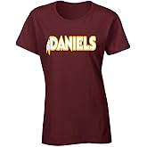 Tenacious Tops Maroon Washington Jayden Daniels Logo Womens T-Shirt