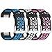 SKYLET Compatible with Fitbit Charge 2 Bands for Men Women, 3 Pack Breathable Silicone Replacement Sport Wristbands Compatible with Fitbit Charge 2 with Secure Clasp Men Women Large Small