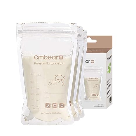 CMBEAR bolsas de almacenamiento de leche materna, listas para usar ...
