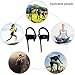 Bluetooth Headphones Wireless Earphones for Sport Running with Mic New Black By Frayagresa (Black)