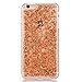Iphone 6s Plus Case, Luxury Bling Glitter Faceplate Rose Gold Leaf Design Flexible Soft TPU Protective Case Slim Fit for Apple Iphone 6/6s Plus 5.5 Inch Rose Gold