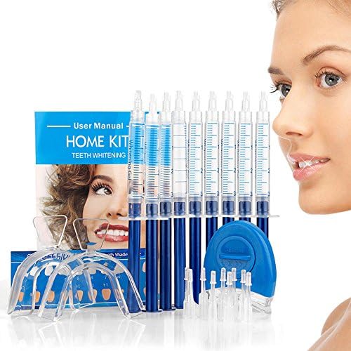 SMART Teeth Whitening - Premium Kit - LED Light, 36% Carbamide Peroxide, (10) X 3ml Gel Syringes, Tray and Case