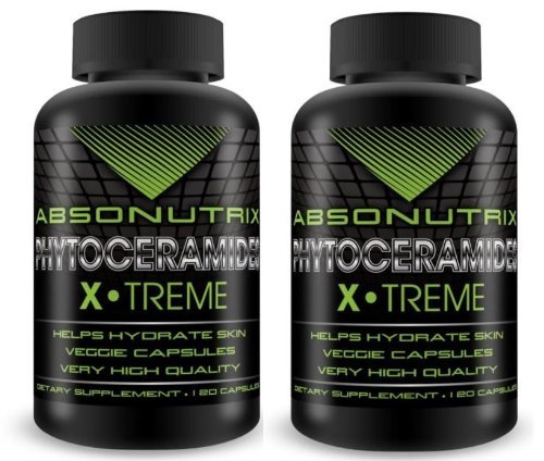 2 bottlesAbsonutrix Phytoceramides 500mg-120 Veggie Caps High Quality Skin Hydrator Anti Aging