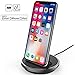 iPhone Lightning Dock, Aikendirect [Apple MFi Certified] [Case Compatible] Desktop Charger Cradle, Charging & Data Sync Stand Charge Holder for iPhone SE/5S/5C/5/6/6S/7/7+/8/8+/X, iPad & more