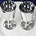 BalsaCircle 44 pcs 7 oz Silver Plastic Wine Glasses - Disposable Wedding Party Catering Tableware