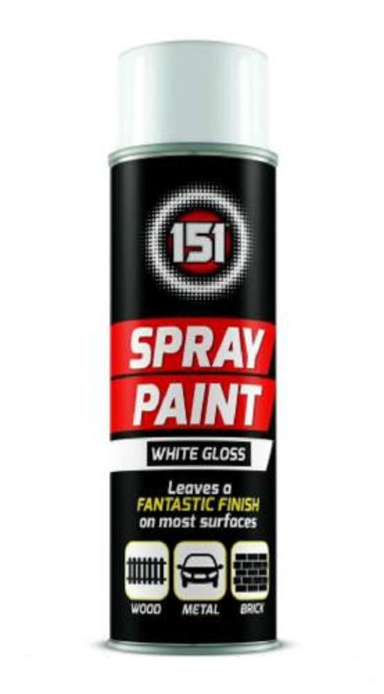 250ml High Grade Matt Gloss Household Spray Paint Can for Autos Wood Metal Plastic Graffiti (1, White Gloss)