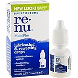 Bausch & Lomb ReNu MultiPlus Lubricating and Rewetting Drops, 0.27-Ounce Bottles (Pack of 4)
