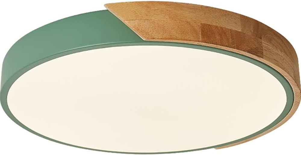 Nordic Wooden Ceiling Lamps Led Round Bedroom Lights Living Room Lights