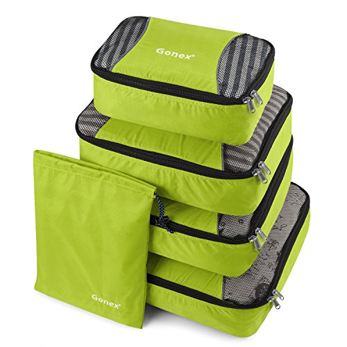 Gonex packing cubes travel luggage organizer with shoe …