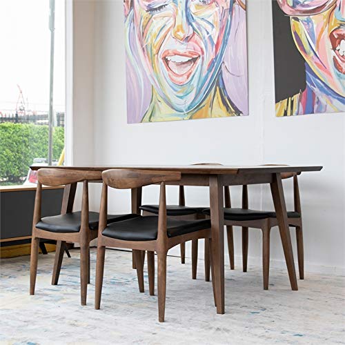 Allora 47" MidCentury Modern Universal Top Rectangle Modern Wood