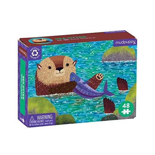Mudpuppy Sea Otter – Mini Puzzle Featuring Vibrant Riverscape Perfect Travel Activity for Children Ages 4 and Up