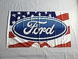 USA Ford Flags 3X5FT 100% Polyester,Canvas Head with Metal Grommet