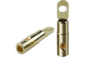 ZOOKOTO 2 PCS RT1 8/10 GA Wire GA Reducer, for Car Stereo Audio AWG Pin Power Ground Wire Reducer