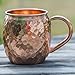 100% Solid Moscow Mule Copper Mugs Kit With Free Extras: Set of Two 16oz Mugs - Hammered Premium Quality Copper Cups, 2 Shot Glasses/Jiggers, and 1 Straw. Great For Gifts.