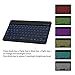 iClever Universal Wireless Keyboard with LED Backlight 7-Colors, Built-in Rechargeable Battery, Quiet Typing Portable Slim Bluetooth Keyboard for Windows, iOS, Mac, Other Tablets and Smartphones