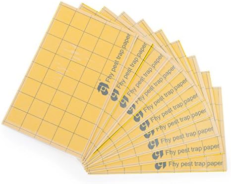 Guarden Replacement Fly Trap Paper Silent Strike - 10 Pack of Fly Catching Sticky Pads for the Silent Strike