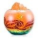 Salt Lamp YunYiSmart Hand Carved Himalayan Salt Lamp, Dimmer Switch, Glass Container No rusted No corroded (5.5 lbs,UL-Listed,2 Bulbs Included)