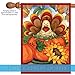 Toland Home Garden 28x40 Inch Double Sided Garden Flag Thanksgiving Flag, Autumn Turkey Fall Thanksgiving Garden Flag House Flag For Outdoor Yard Decoration