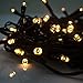 LightsEtc 72 LED 32ft Warm White String Lights Fairy Battery Operated Light Automatic Timer 8 Modes