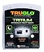 TRUGLO Tritium Handgun Sight High-Visible Night Sight with Daylight White Dot & Low-Light Tritium Glowing Green Dot, Compatible with Ruger Handguns
