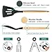 Kitchen Utensil Set 9pcs Silicone Cooking Tools-Beech Wooden Handle Cooking Utensil Including Tongs, Whisk, Turner, Spatula, Spoon, Nonstick Cookware Utensils for Good Helper, Cooking Women or Ladies