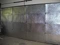 Supershield 1 Car Garage Door Kit 9W x 8H (Fits 9W x 7H) R Value 7 Non Fiberglass Reflective Foil Foam Core DIY Insulation Weatherization (Foil Tape, Knife, + Squeegee) Water Proof / Made in USA