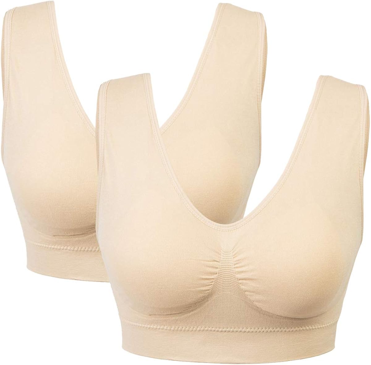 OMG_Shop Women's Sports Bras Full-Coverage Seamless Bra Yoga Gym Workout Fitness Bralette Plus Size at  Women’s Clothing store