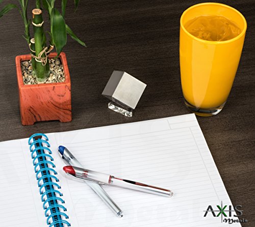 Axis Metals - 1 Kilogram Tungsten Cube | Teacher Desk Decor & Science Class Density Demonstration | Fun Gift and Conversation Piece