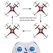 Coocheer JJRC H22 Mini Drone Double-sided Inverted Flight RC Quadcopter Red