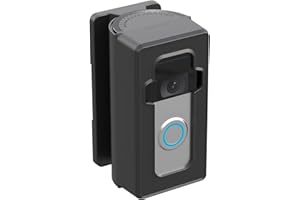 AISVAN Anti-Theft Doorbell Corner Mount with adjustable Angle,Mounting Bracket for Doorbell cover Holder Not Block Doorbell Sensor