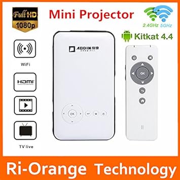 MU más nuevo Android AODIN proyector LED 4.4 RK3128 1G / 8G de ...