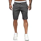 HUNGSON Men's Casual Shorts Lightweight Golf Shorts with 4 Pockets Stretch Quick Dry Comfy Work Shorts