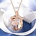 Brilla Swarovski Elements Crystal Fashion Necklace Pendants Jewelry for Women (Butterfly/Heart Of The Ocean/Wishing Trees/Lucky Trefoil) (Magi-Yellow)
