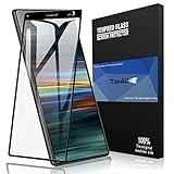 Sony Xperia 10 Screen Protector, TopACE Sony Xperia 10 Tempered Glass 9H Hardness [Case Friendly][Anti-Scratch][Bubble Free] Compatible for Sony Xperia 10 (Black)