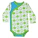 juDanzy wrap around kimono style baby boy bodysuits (0-3 Months, Tart Apple)