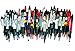 50 Wholesale Lot Ink Pens, Ball Point, Plastic, Retractable