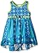 Youngland Girls' Blue Printed Chiffon High Low Dress