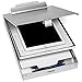 Blue Summit Supplies Aluminum Dual Storage Clipboard, 2 Compartments, Large Heavy Duty Clip for Letter Paper, Great for Office, Jobsite or Classroom