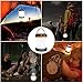SUAOKI Camping Lantern Led Light Flashlight Powered by 3AA Batteries Collapsible Ultra Compact Great for Hiking Camping Tent Garden Patio etc (Orange)