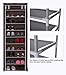 Homebi 10-Tier Shoe Rack 30 Pairs Shoe Tower Closet Shoes Storage Cabinet Portable Boot Organizer with Dustproof Non-Woven Fabric Cover and 10 Durable Shelves,24.2”W x 12.4” D x 68.3”H (Brown)