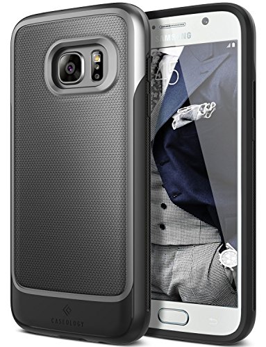 Galaxy S7 Case, Caseology [Vault Series] Metallic Mesh Slim Bodyguard Hybrid Armor for Samsung Galaxy S7 (2016) - Black