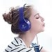 AILIHEN Wired Headphones with Microphoner (Blue)
